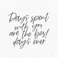 thumbnail image 2 of Lux + Me Designs 26x26 Black Ornate Wood Framed with Double Matting Museum Art Print Titled - Days Spent with You, 2 of 4