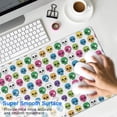 thumbnail image 4 of Long Mouse Pads for Desk,Colorful Skull Pattern Desk Mats on Top Of Desks, Desk Mouse Pad Extra Large with 3mm Non-Slip Base and Stitched Edge for Gaming,Office,Work,Home 31.5"x11.8", 4 of 6