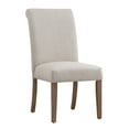 thumbnail image 2 of Weston Home Josephine Linen Rolled Back Parsons Dining Chairs, Set of 2, Beige, 2 of 4
