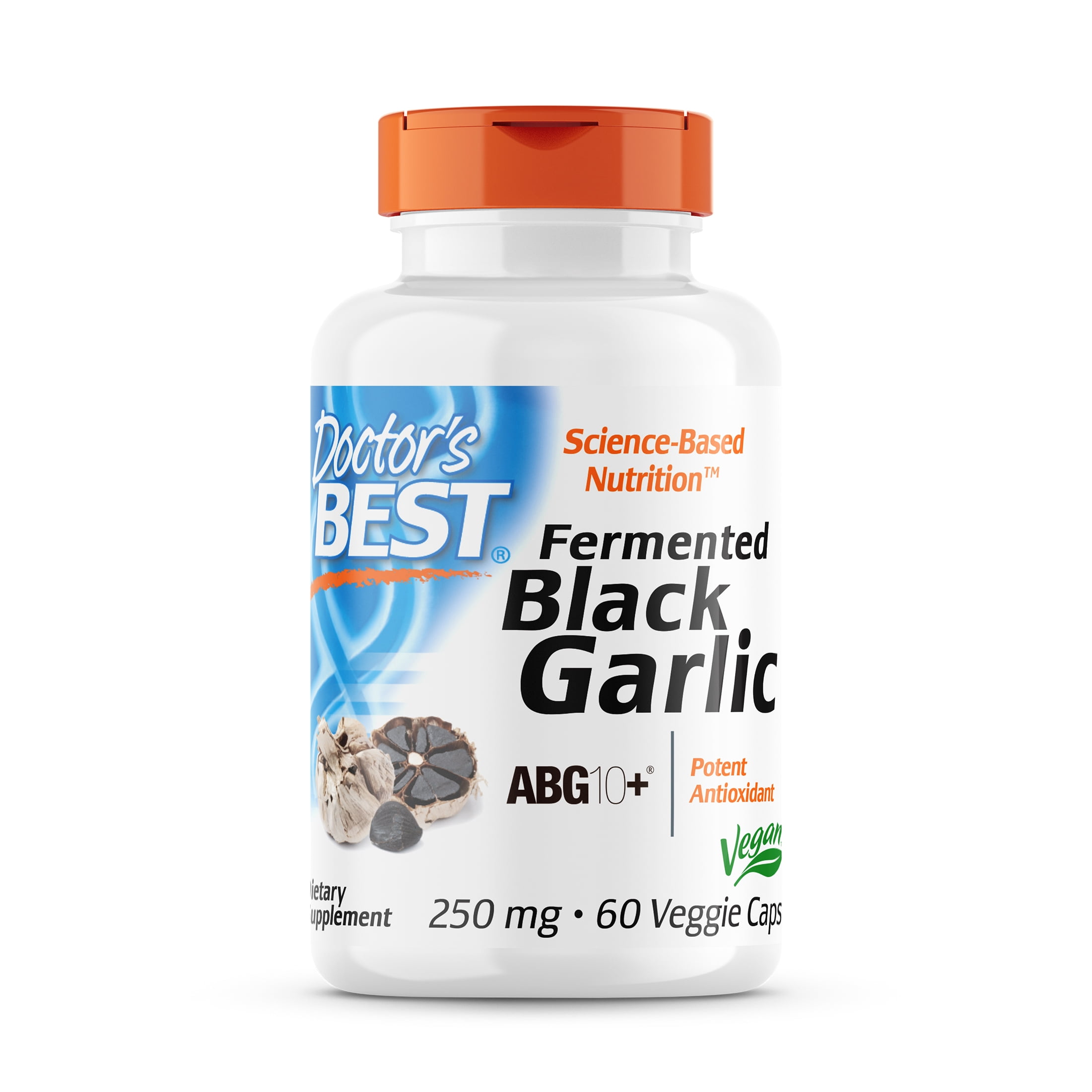 Doctor's Best Black Garlic Fermented 250mg Veggie Caps, 60 Count
