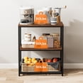 thumbnail image 5 of Kitchen Island with 3 Shelves, Kitchen Shelf with Large Workstation, Bakers Rack, Workbench, Metal Frame, 5 of 7