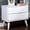 White, variant on Bedside Cabinet | Modern Bedroom Furniture | Solid Wood with White Wood Tone | Two - Drawer Convenience