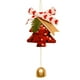 thumbnail image 2 of Adorno para árbol de Navidad | Decoración colgante flocada, blanco rojo marrón, 7,08x3,14 in | Colgante reutilizable duradero, decoración navideña interior para exteriores, fácil de colgar | Acento, 2 of 6