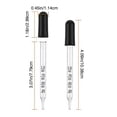 thumbnail image 3 of 1ML Glass Graduated Dropper with Rubber Rubber Cap ;1ML Graduated Cap Straight Drip Tube Dropping Pipette for Laboratory Painting, 10pcs, 3 of 8
