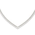 thumbnail image 1 of Collier en Forme de V en Argent Sterling 925 Cubetto 4mm 17 Pouces, 1 of 3