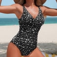thumbnail image 5 of FAWUUDO Womens Swimsuits Tummy Control Bathing Suit Slimming One Piece Shapewear Swimwear with Ruched Waist, 5 of 5