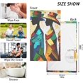 thumbnail image 2 of Coolnut Bathroom Hand Towels 2 Pcs Abstract Women Painting Print, Cotton Bath Towels Lightweight Quickdry for Bathroom Ktichen Travel Gym, 16"×28", 2 of 6