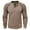 Brown, variant on Qingpeng Men's Pleated Cotton Long Sleeve Shirts Casual Color Block T-Shirt Slim Fit Cotton Basic Workout Tops