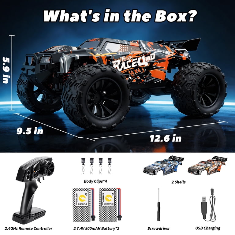 週刊MONSTER TRUCK 4WD MST MTX-1 RTR Brushless 4wd Monster Truck w/C-10 Body [MXS-533601