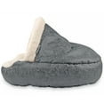 thumbnail image 2 of Precious Tails Vegan Leather Deep Dish Cave Pet Dog Bed - Medium, 2 of 16