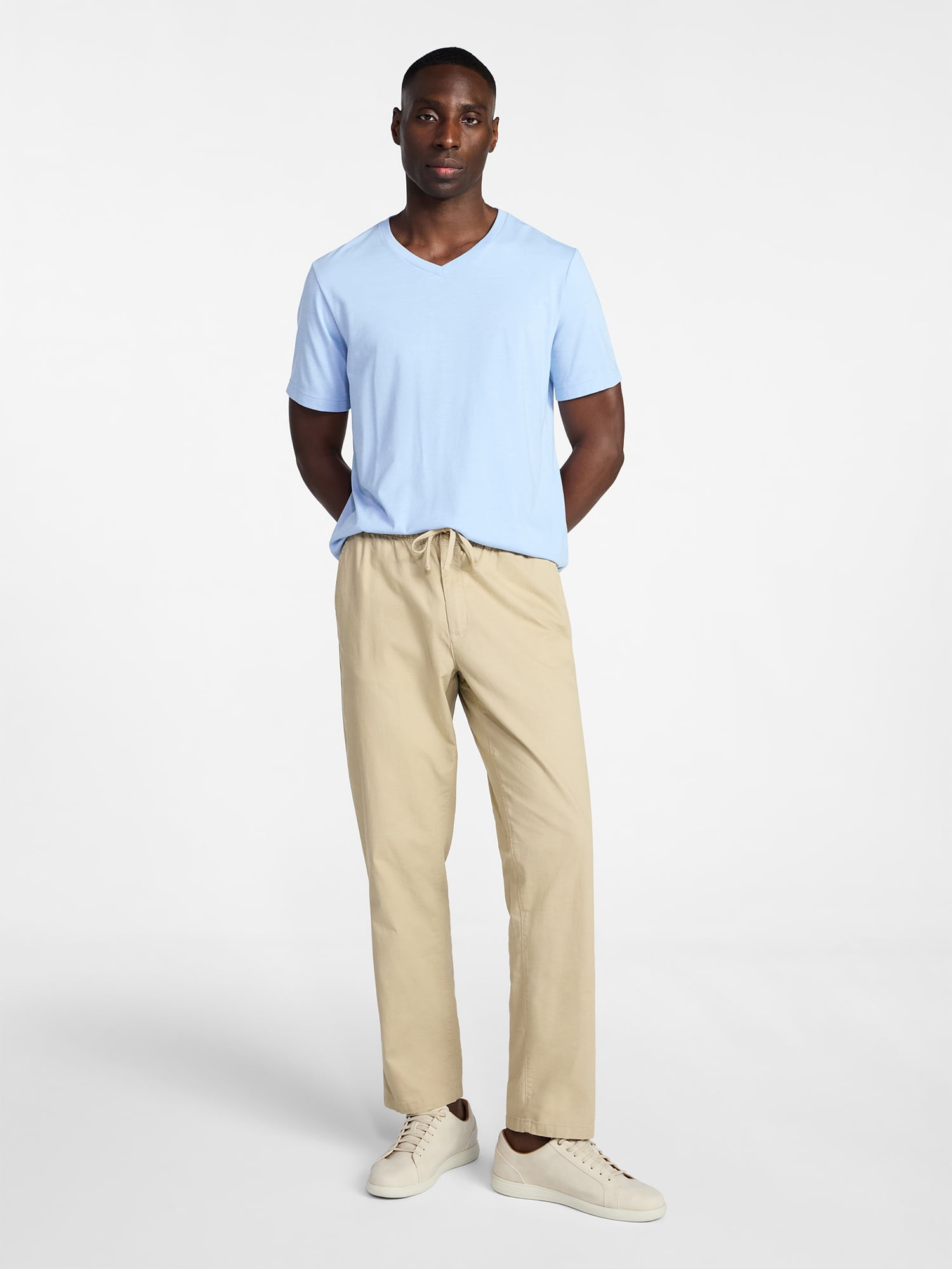 George Men's & Big Men's Relaxed Fit Short Sleeve V-Neck Tee, Sizes S-3XL
