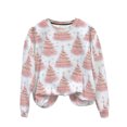 thumbnail image 4 of ABATAB Christmas Sweatshirt for Women Crewneck Long Sleeve Christmas Tree Print Cute Pullover Vacation Casual Trendy Outfits, 4 of 6