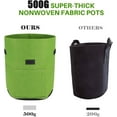 thumbnail image 3 of CJC 5 Pack Potato Grow Bags, 7 Gallon Vegetable Planter Containers, Fabric Planting Pots, Breathable Nonwoven Tomato Growing Gags, (Green), 3 of 15