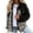 Black, variant on Women's Denim Jacket Long Sleeve Jean Top Snow Spring Plaid Printed Casual Fall Button Jackets & Coats Fashion Western Black Large