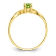 thumbnail image 2 of 10k Yellow Gold Peridot Birthstone Ring August Gemstone, 2 of 7