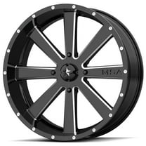 KMC-XD Wheels M34-022737M XDWM34-022737M FLASH 22x7 4x137.00 GLOSS BLACK MILLED (0 mm)