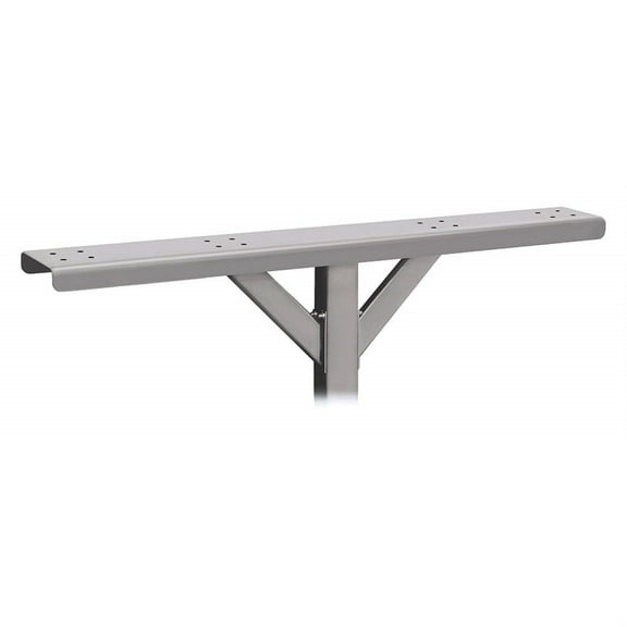 SALSBURY INDUSTRIES 4384SLV Roadside Mailbox Spreader,4 Wide,Silver
