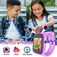 thumbnail image 2 of Reloj inteligente para niños, regalos para niñas de 3 a 10 años, reloj inteligente con pantalla táctil y cámara dual para niños con reproductor de música, juguetes educativos, regalo de cumpleaños, 2 of 6