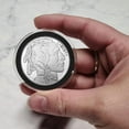 thumbnail image 2 of OnFireGuy Black Plug Storage Tube & 20-Pack 39mm Black Ring Coin Holders for 1oz Silver and Copper Rounds, 2 of 6