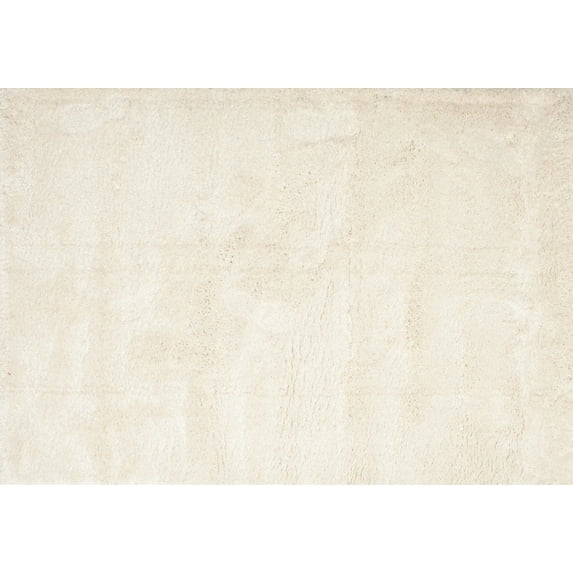 Ahgly Company Indoor Rectangle Contemporary Blanched Almond Beige Solid Area Rugs, 7' x 10'
