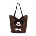 thumbnail image 1 of Niche-Bolso de lona con estampado de leopardo, bolso de viaje portátil perezoso de gran capacidad, con un solo hombro, Mickey, novedad de 2025, 1 of 5