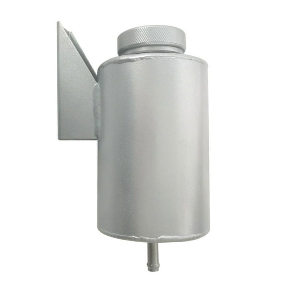 500ml Universal Aluminum Coolant Expansion Overflow Reservoir Tank Bottle Silver