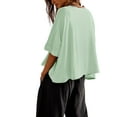 thumbnail image 5 of Sherrylily Summer Women Oversized Cropped T-Shirts Casual Short Sleeve Loose Tops, 5 of 6