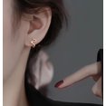 thumbnail image 2 of Solid 925 Sterling Silver Ocean Wave Hoop Earrings Huggie for Women Teens Minimalist Hoop Earrings Helix Cartilage Hoops, 2 of 13