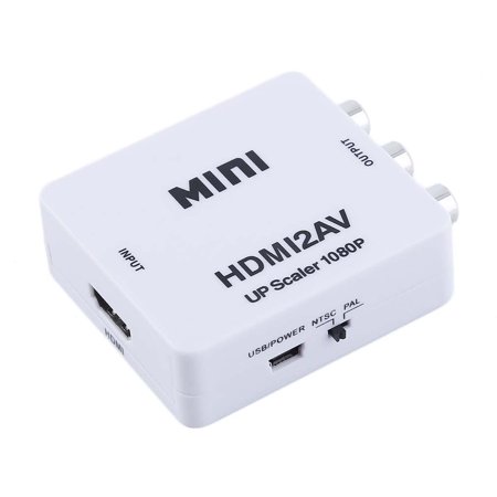 HDMI to RCA (AV Composite) Converter (Digital to Analog Converter) - Converts…
