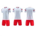 thumbnail image 4 of ITSAME Boys Soccer Jersey Set 2-Piece, Quick-Dry Crewneck Tops and Shorts Performance Football Outfits White Size 5-6, 4 of 6