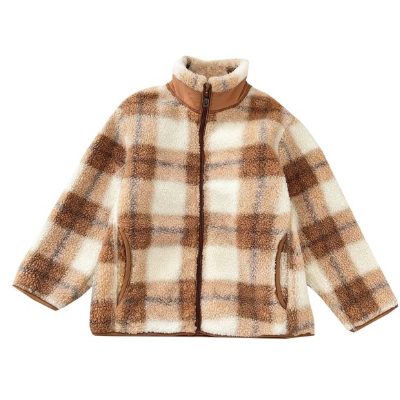 Childrens Jacket,Casual Boys and Girls Fall Winter Fleece Long Sleeved Hoodless Cute,Girls Fleece Jacket