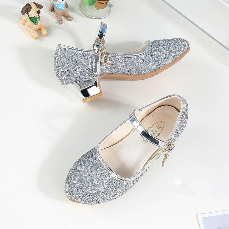 Ehqjnj Baby Boy Shoes Size 3C Children Shoes Girls Fashion Stage High Heel Dance Performance Princess Single Shoes Toddler Dress Shoes Size 5 6 Baby
