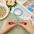 thumbnail image 4 of 320Pcs 2 Colors Iron Rhinestone Spacer Beads Grade B Waves Edge Rondelle Golden & Silver 8x3.5mm Hole: 1.5mm 160Pcs/color, 4 of 6
