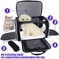 thumbnail image 2 of BAGLHER Bolsa transportadora para gatos, aprobada por la aerolínea, transportadora para mascotas con lado suave, puertas abiertas de 5 lados, transportador plegable para perros expandible de 3 lados c, 2 of 5