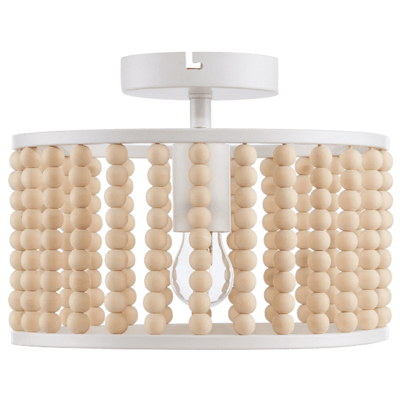 Bouclair Natural Beaded Ceiling Lamp