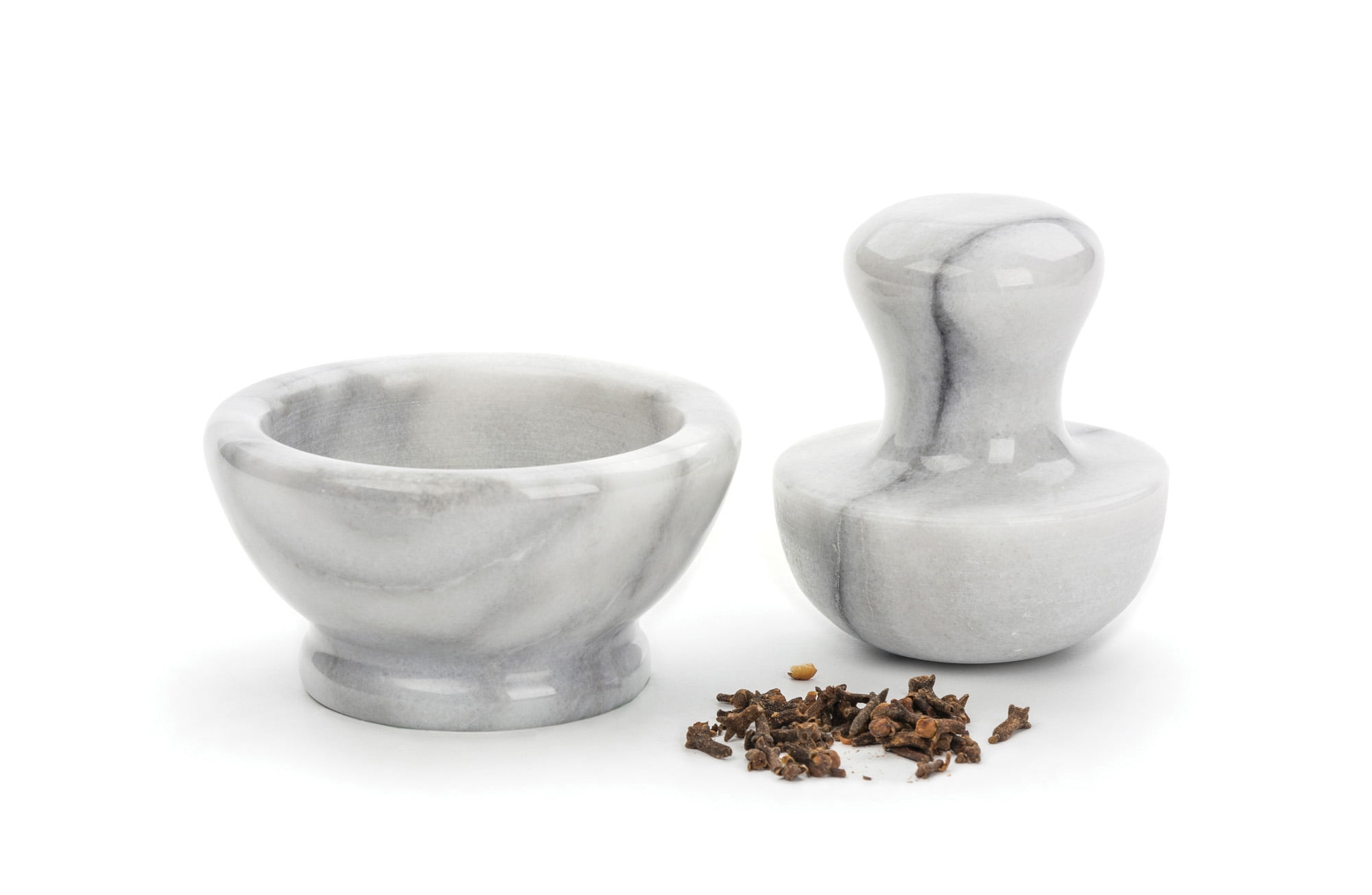 Sagler mortar and pestle set Marble Grey 3.75 inches diameter – sagler