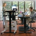thumbnail image 4 of Gymax Hand Crank Sit to Stand Desk Frame Height Adjustable Standing Base Black, 4 of 10