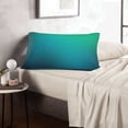 thumbnail image 6 of Xecao Green Turquoise Teal for Decorative Throw Pillow Case for Couch,Sofa or Bed Set,Pillow Cover for Sofa Home Decor Ideal Gift-16"x24", 6 of 6