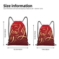 thumbnail image 2 of Kdxio Happy New Year2 Print Drawstring Backpack Bag,Waterproof Draw String Back Sack, Gym Drawstring Bags Swim Bag For Unisex, 2 of 5