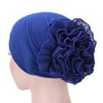 thumbnail image 1 of Women Lady Solid Color Head Scarf Flower Hat Cap Cotton Bandana Headwrap, 1 of 10