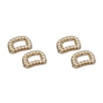 thumbnail image 4 of Guardurnaity Zapato ligero de perlas de imitación Clip con incrustaciones de diamantes de imitación Llamativo botón trasero plano Clips de tacón alto Cuadrado 2piezas Guardurnaity CBP499623, 4 of 5