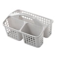 thumbnail image 4 of Portable Shower Basket Cleaning Supplies Organizer with 3 Compartments Grey, 4 of 8