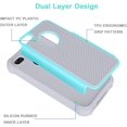 thumbnail image 3 of HAHDAXIA Case for iPhone 4, iPhone 4S Case with [2 Pack] Tempered Glass Screen Protector, Shockproof Defender Armor Protective Dual Layer Hybrid TPU Plastic Rugged Case for iPhone 4S/iPhone 4, 3 of 7