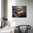 thumbnail image 3 of Nawypu  Canvas Wall Art Painting Wall Decor, Modern Sky Meteor Purple and White Canvas Prints for Bedroom Home Modern Artwork Square Canvas Wall Art, 3 of 4