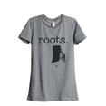 thumbnail image 1 of Thread Tank Home Roots State Rhode Island RI Women's Relaxed Crewneck T-Shirt Tee Heather Grey 2X-Large, 1 of 4