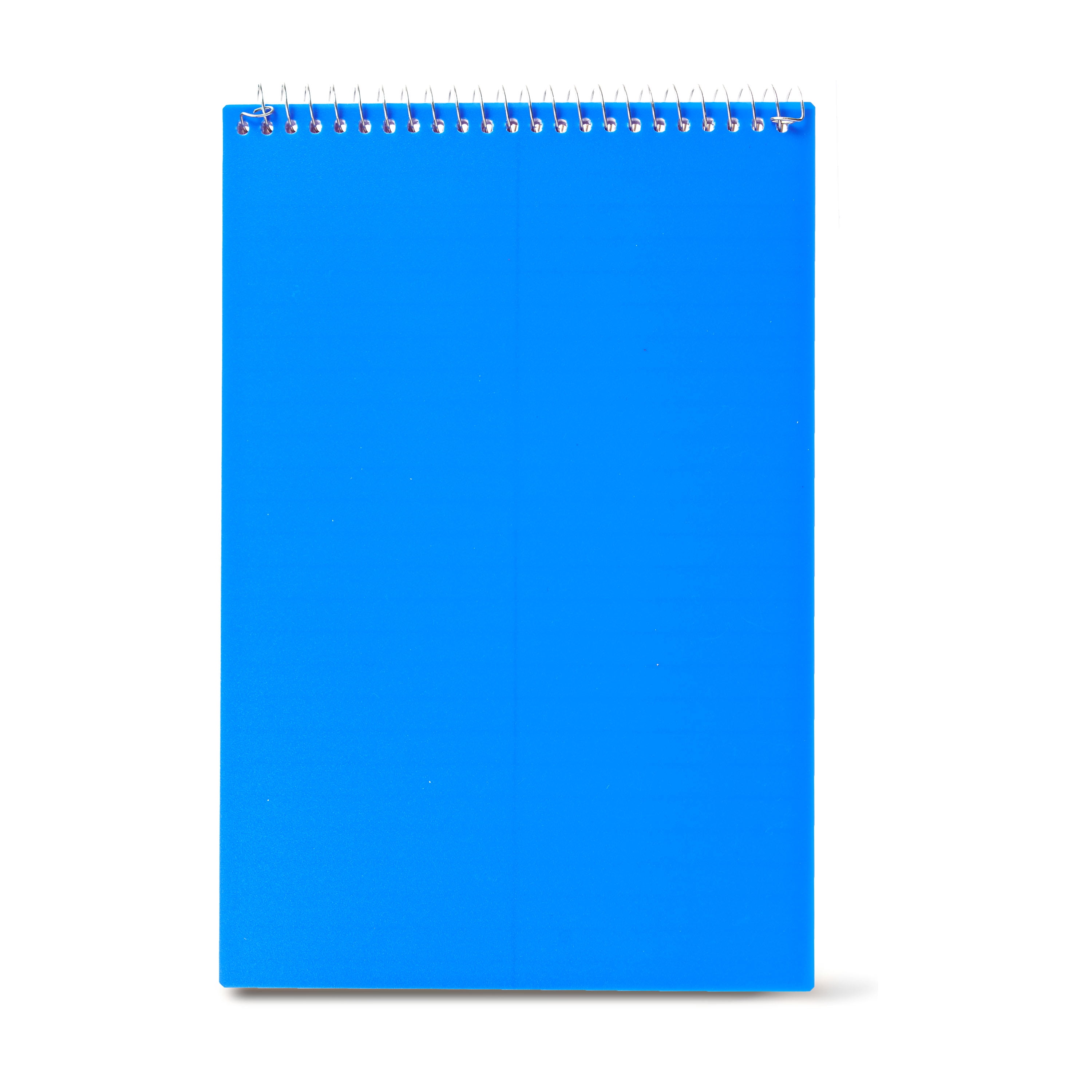 Pen + Gear Gregg Ruled Poly Steno Pad Notebook, 80 Sheets, 6" x 9", Blue