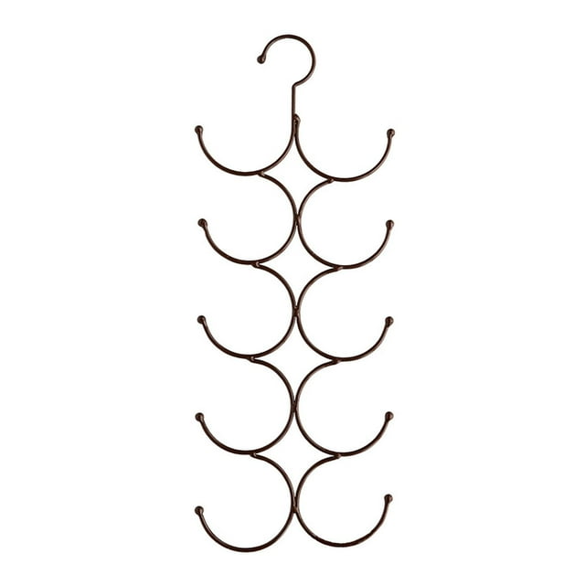 GUOOL Scarf Hanger Belt Hanger Rack Shawl Organiser Slots Holder Wardrobe Space Saving bronze