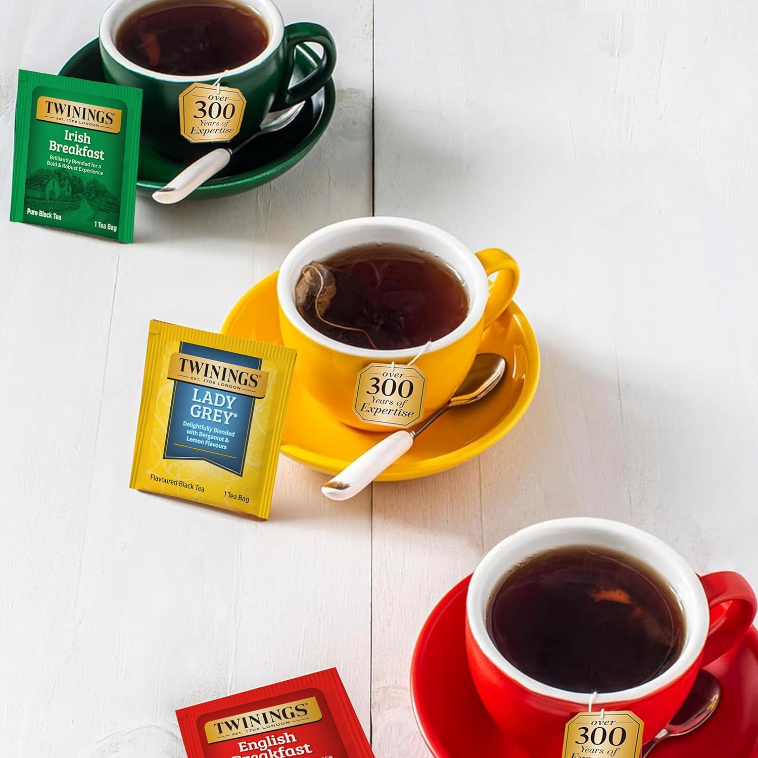 Twinings Tea Sampler Collection – 80 Tea Bags, 20 Flavors/Assorted Tea, Gift Set in Decorative Bamboo Box – Wooden Organizer Tea Chest Included – Ideal for Home, Office, Family & Friends (Bamboo Box)