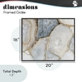 thumbnail image 4 of Stupell Industries Art Deco Golden Vein Quartz Black Framed Giclee Art, 20 x 16, by Svetlana Aleynikova, 4 of 8