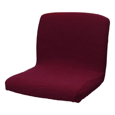 Bar Chairs Slipcover Removable Washable Stool Protectors Short Back Slipcover dirty for Dinning Room Hotel Office Red